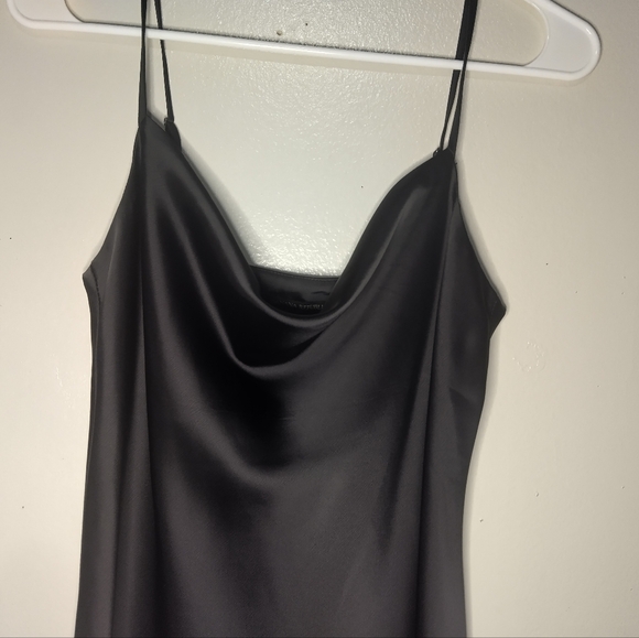 Banana Republic Satin Black Midi Dress - Picture 3 of 6